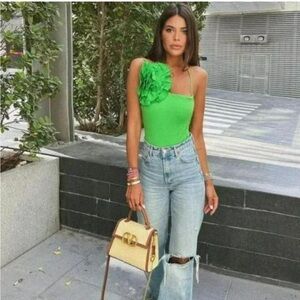 NWOT influencer fav zara green swim size small